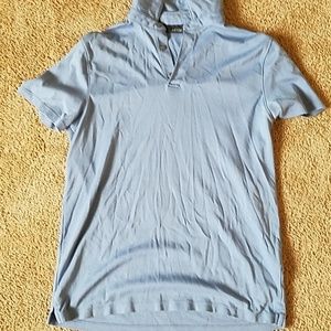 Mens Soft Apt 9 light blue collared Pollo shirt